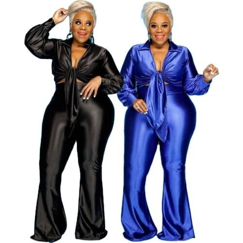 Birthday Outfits for Women Sexy Club Party Crop Top and Pants Sets Stretchy Plus Size 2 Two Piece Set Bulk Items Wholesale Lots
