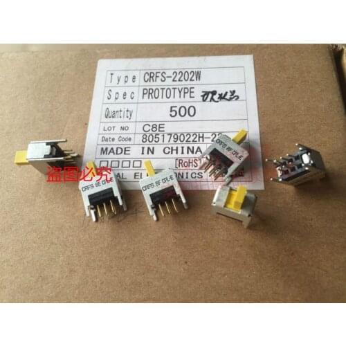 Original new 100% CRFS-2202W toggle switch sliding waterproof 14*6*8 handle length 5mm 6pin 2gear