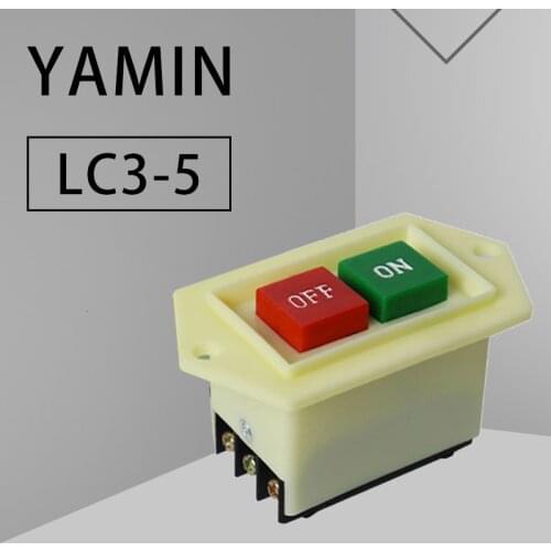 P92 Bench drill Starter button switch LC3-5 380V 5A grinding wheel cutting machine sawing machine Meat grinder switch