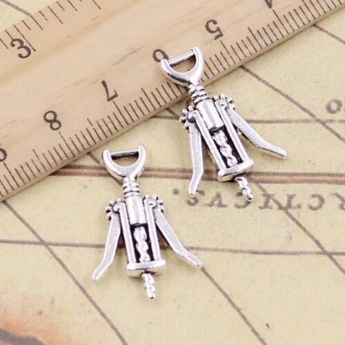 10pcs Charms Wine Opener 27x17mm Tibetan Silver Color Pendants Antique Jewelry Making DIY Handmade Craft