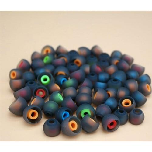 Aipinchun 6 Pairs Silicone Earbud Cushion Replacement Headphone Eartips Ear Pads Gel Covers Tips For Earphone S/M/L Random Color
