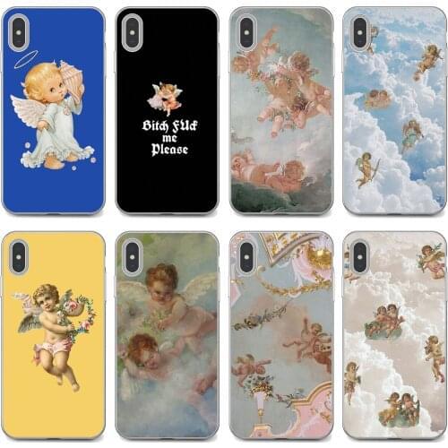 For Samsung Galaxy S7 S8 S9 S10E S20 FE Note 10 20 Edge Lite Plus Ultra Silicone Phone Case Cover Renaissance-angels