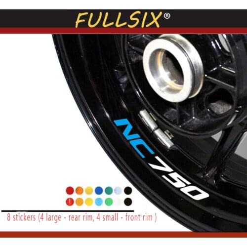 Motorcycle Reflective Wheel Rim Stripe Decal logo Sticker Front Rear Decal for Honda NC750 nc 750 logo stickers