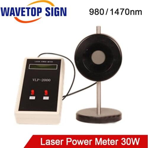 WaveTopSign Muti-Wave 980nm - 1470nm CO2 Laser Tube Power Meter 30W For Laser Engraving and Cutting Machine
