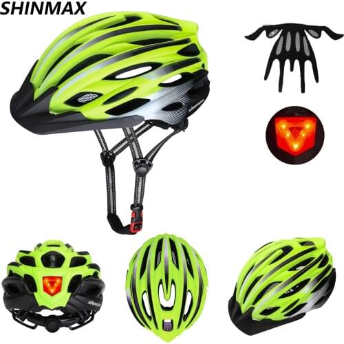 Unisex Bicycle Helmet Outdoor Sports Ultra Light Helmet LED Light Riding Safety Helmet Mountain Road Bike Helmet Casco Bicicleta