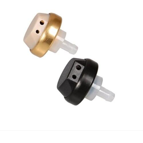 Yellow Black Pocket Hearing Aid Receiver 2 Pin Speaker Receiver For Body Aids