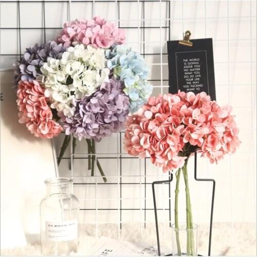 1 bunch Hydrangea artificial flowers home decoration accessories wedding Crafts diy christmas gift festival vases for decoration