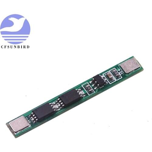 10 pcs 1S 3.7V 4A li-ion BMS PCM 18650 Battery Protection Board PCB for 18650 lithium ion li Battery Double MOS