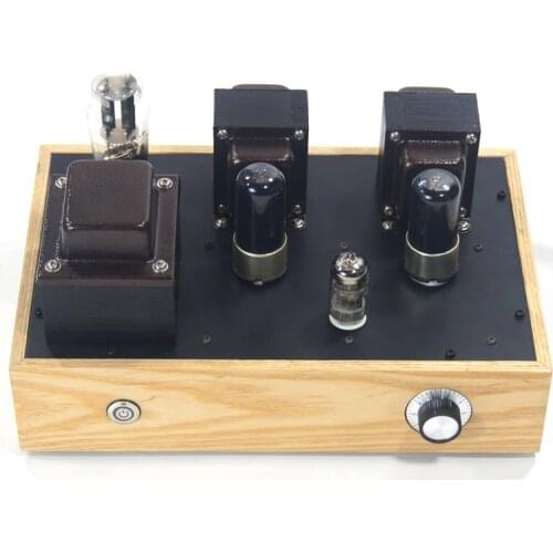 12AX7 push 6P6P (6V6GT) power amplifier, tube amp 4W*2 PCB version, small distortion,Frequency response: 30-22Khz +-1db