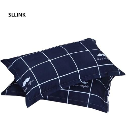2pcsMinimalist Pillowcase Twill Student Single Thickened Pillowcase Single Pack 74 * 48cm home decor pillowcase