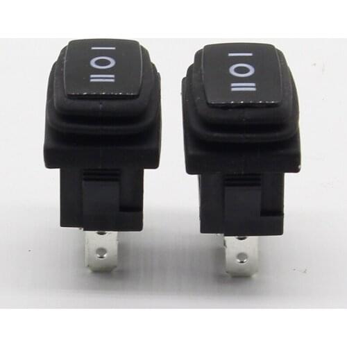 5PCS Waterproof boat switch Rocker switch Power switch Miniature third gear switch 3 feet 3 files 6A 250V