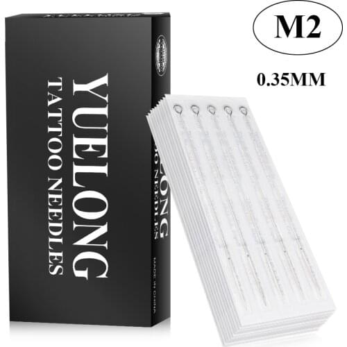 50PCS Professional Tattoo Needles 5M2 7M2 9M2 11M2 13M2 15M2 Size Disposable Assorted Sterile Tattoo Needles 0.35mm