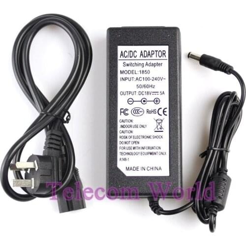 Free Shipping Charger Adapter 18V 5A for Ilsintech SWIFT F1/F2/F3/S1/S3/S5 FTTH Fiber Optic Fusion Splicer power adapter