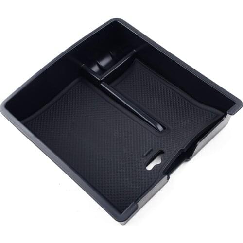 Car Center Console Armrest Storage Box Tray Organizer Black ABS Fit for Cadillac ATS 2014 2015 2016 2017
