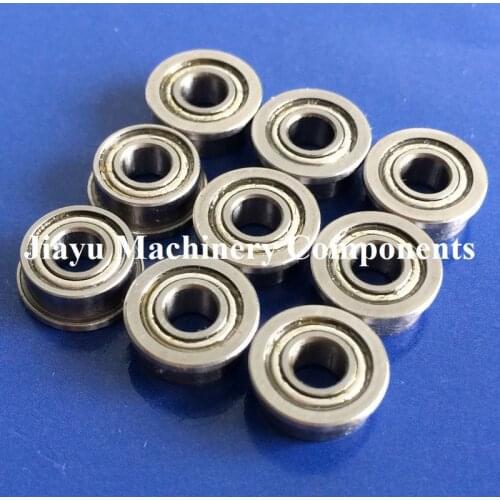 Free Shipping 50 PCS SF684ZZ Flanged Bearings 4x9x4 mm Stainless Steel Flange Ball Bearings DDLF-940ZZ