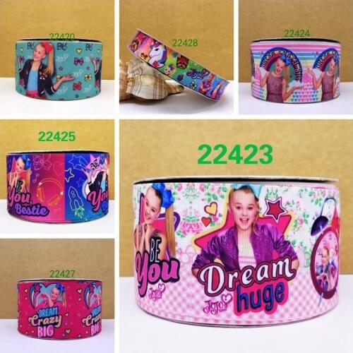 Free shipping 50 yard cartoon printed grosgrain ribbon 22428