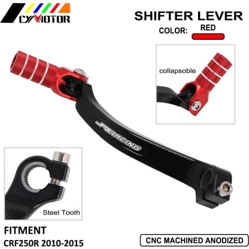 Free Shipping Motorcycle CNC Gear Shift Shifter Lever Pedal For HONDA CRF 250R CRF 250 R 2010 2011 2012 2013 2014 2015