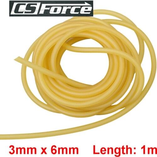 CS Force 3mm x 6mm Latex 1M Rubber Band for Slingshot Catapult Hunting Elastic Part Tourniquet Band Rubber Tube 3060