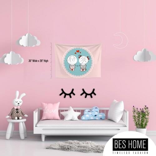 Kids room Decor, Nursery, Fabric Wall Hanging,Tapestry, Textile Wall Hang, Wall Decoration, nursery Tapestry,Wall Art