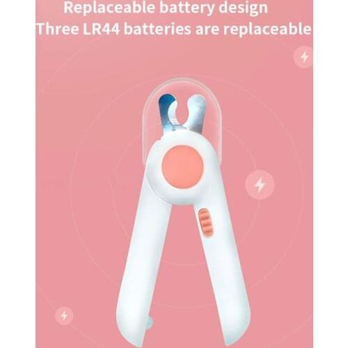 Cat and dog nail clippers, nail clippers, trimming tools, LED lights to prevent cutting blood lines