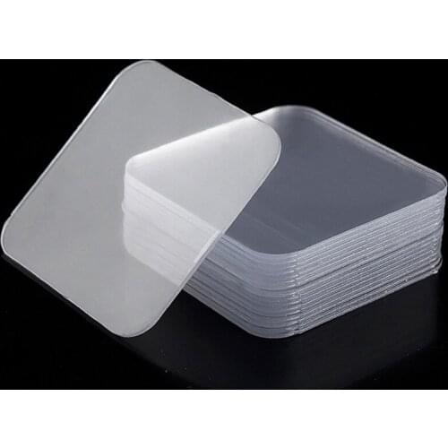 10PCS Reusable Magic Nano Tape Double Sided Strong Adhesive Tape Removable Waterproof Fixed Stickers Traceless Gel Tape Washable