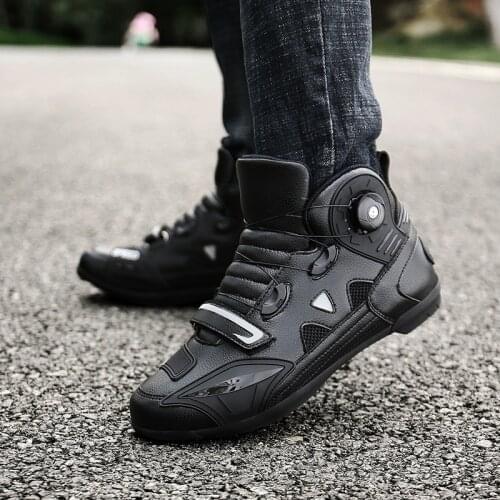 Motorcycle BOOTS MOTORBIKE PROTECTIVE GEAR CYCLING Cycle Riding Biker Non Slip Touring Ankle Shoes