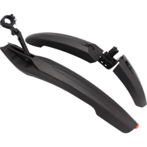 MTB Bicycle Fender with LED Rear Light Bike Front Rear Mudguard Bike Durable Fender Bicycle Accessories