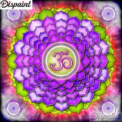 Dispaint Full Square/Round Drill 5D DIY Diamond Painting "Mandala scenery" 3D Embroidery Cross Stitch 5D Home Decor A10674