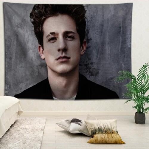 Custom Charlie Puth tapestry anime wall hanging tapestry home decoration rectangle bedroom wall art tapestry 140X250cm