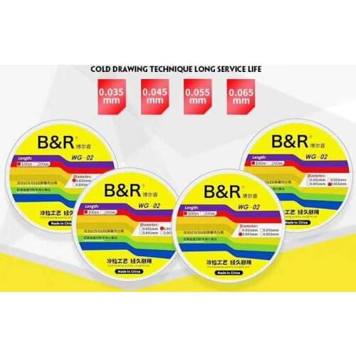 New cold drawn durable special gold wire high hardness cutting line LCD/OLED screen separation diamond wire mobile phone repair