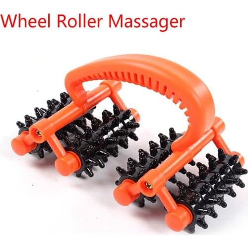 Hot Sale Wheel Roller Massager Plastic Body Care Promote Blood Circulation Massage Tool for Neck Waist