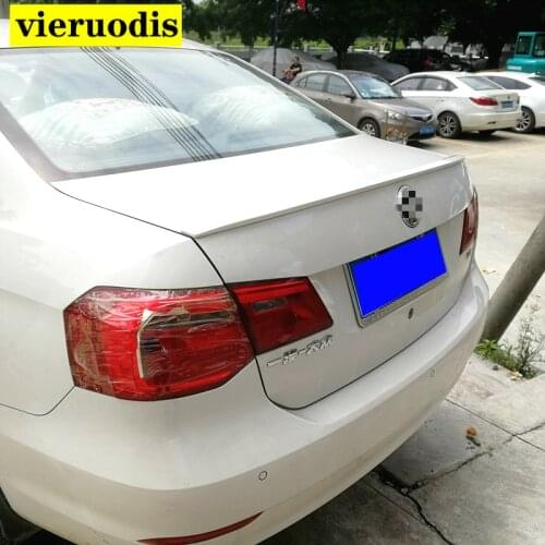 For Volkswagen Jetta Spoiler ABS Material Car Rear Wing Primer Rear tail Spoiler For 2012 2013 2014 VW Jetta MK6 Sport Spoiler
