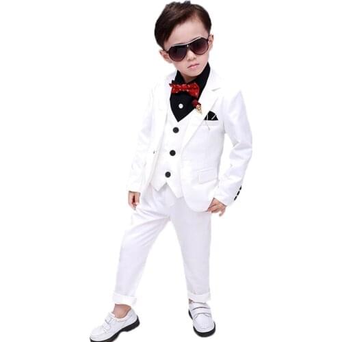 Wedding Suit For Boys Children Prince Stage Performance Formal Suit Birthday Flower Kid School Suit ceremony chorus costume F158