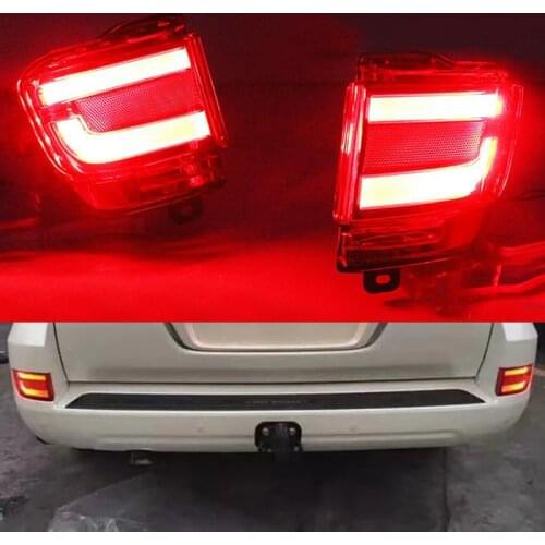 2PCS LED Rear Tail Fog Lamp Rear bumper light replacement For Toyota Land Cruiser 200 FJ200 LC200 2016-2019 2020 Accessories