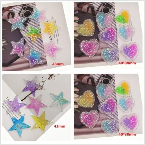 10pcs/lot kawaii flatback resin heart star new arrival resin cabochons accessories Ornaments