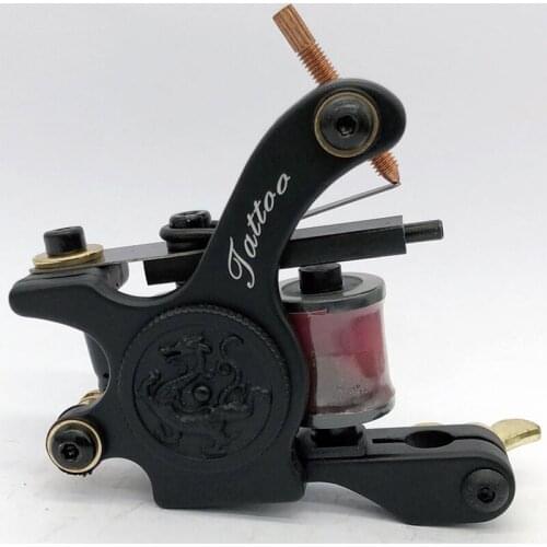 5 Color Professional Coils Tattoo Machine 10 Warp Coils Cast-iron Handmade Tattoo Guns Machine For Liner Shader Free Shipping