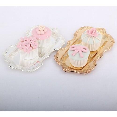 5pcs/ lot Square tray napkin dish thickened metal multifunctional cake pan fruit plate dessert plate