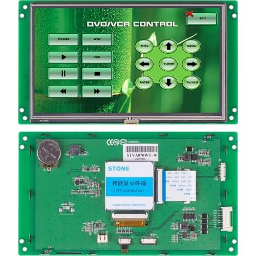 7 Inch Embedded Display LCD Touch Module with Controller + Program for Industrial Control