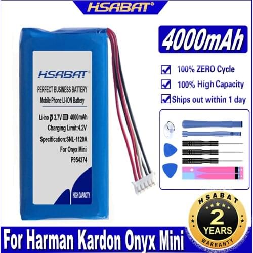HSABAT P954374 954374 4000mAh Battery for Harman Kardon Onyx Mini Speaker Batteries