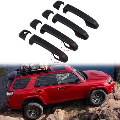 Car Accessories for Toyota 4Runner 2010-2021 ABS Matte Black Exterior Side Door Handles Cover Trim