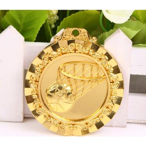 Basketball School Sports Medal Gold Silver Bronze Motion, Honor Communication Ability/self-confidence Developing 6.5 cm