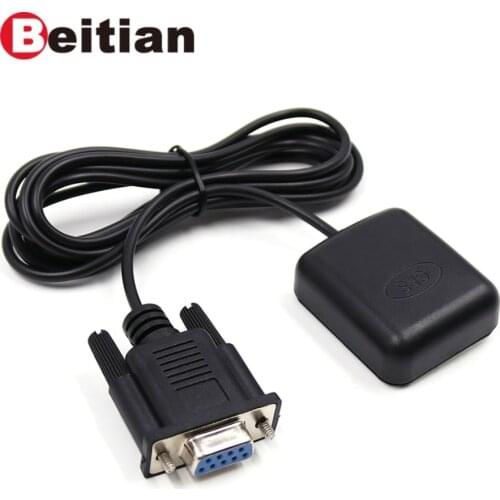 BEITIAN,5.0V RS-232 DB9 female connector GPS receiver,9600bps,NMEA-0183 protocol,4M FLASH,BS-72D