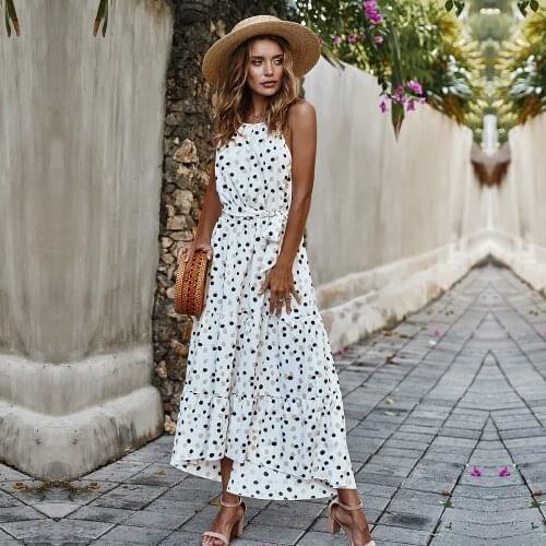CRRIFLZ Summer Polka Dot Dresses
