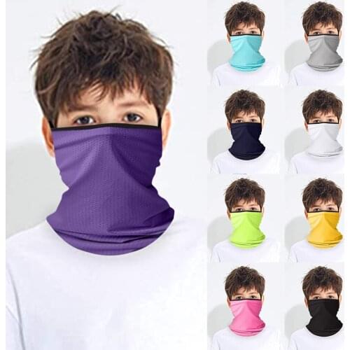 Kids Winter Face Mouth Mask Neck Cover Magic Scarf Children Face Covering Warm Bandana Headbands Outdoor Cycling Accessories
