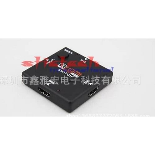 By dhl or ems 100pcs 4K * 2K V1.4 3 Port HDMI Switch Splitter HDMI Port for PS3 PS4 For Xbox 360 HDTV 1080P 3 Input to 1 out
