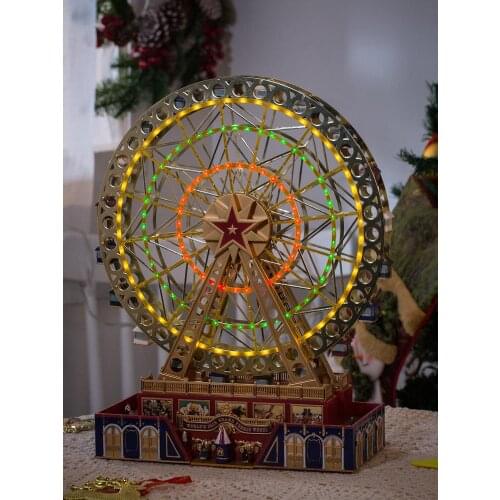 Mr.Christmas Electric Rotating Ferris Wheel Music Box Music Box Valentines Day Birthday Gift for Girls