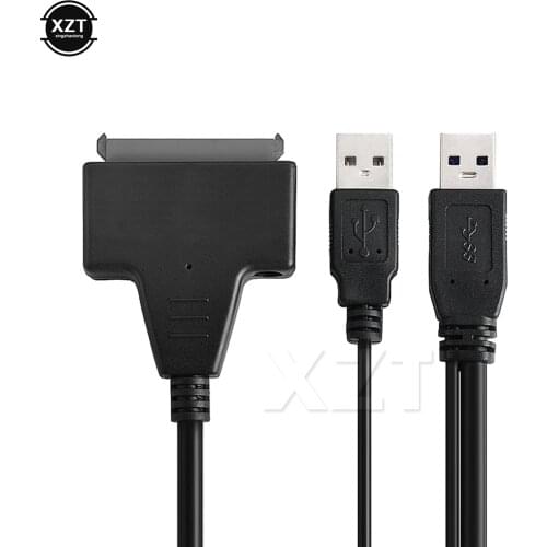 SATA to USB Cable USB 2.0 to Sata 7+15 22 Pin Adapter External USB Power Supply For 2.5'' Ssd Hdd Hard Disk Drive HDD Converter