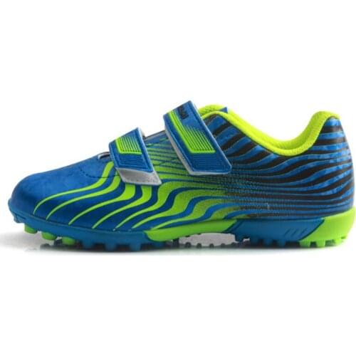 TIEBAO Outdoor Boys Girls Soccer Shoes TF Football Boots Kids Cleats Training Sports Sneakers EU Size 25-35 Zapatillas