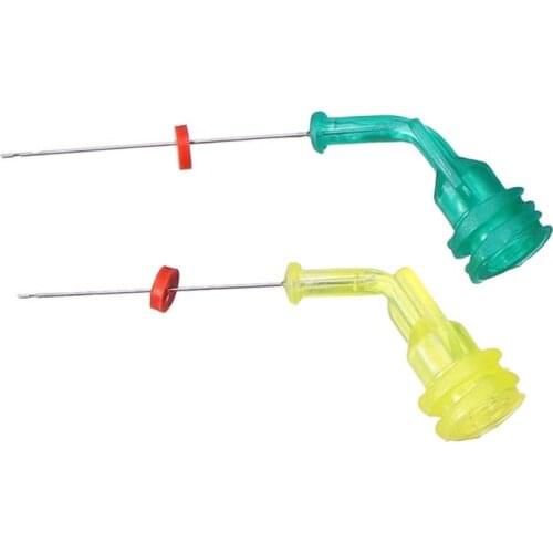 Reusable dental endo double side irrigation needle tip 31g elbow hole for root canal cleaning anterior syringe & molar teeth