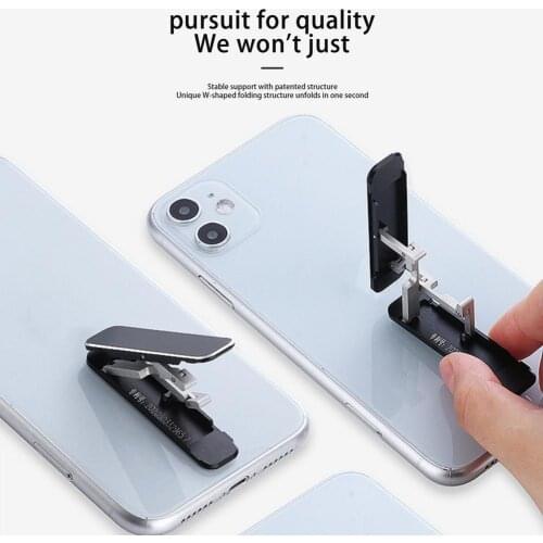 Mobile Phone Holder For Desktop Portable Metal Adhesive Foldable Mini Ring Clasp Creative Invisible Small Bracket For Tablet
